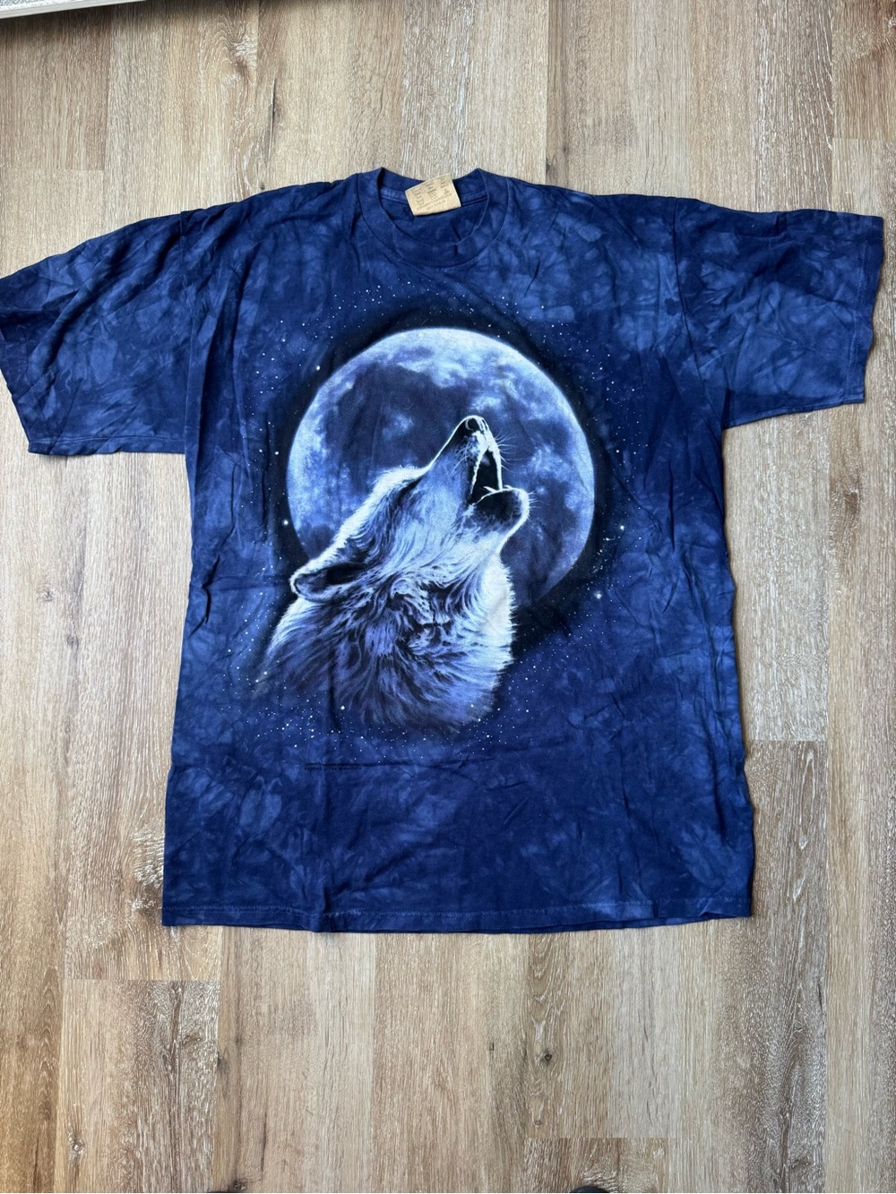 The Mountain Navy Blue Wolf Moon Graphic Tee